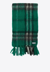 Burberry Cashmere Check Pattern Scarf Green 8112968_e1a3b4bd-6e68-4ef1-b565-4ab71491d51b