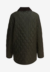 Burberry Quilted Buttoned Jacket  Green 8113591_82071