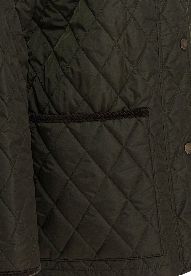 Burberry Quilted Buttoned Jacket  Green 8113591_82071