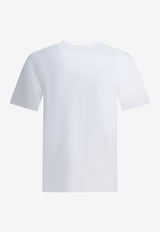 Burberry EKD Check Embroidery T-shirt
 White 8116170_fc797e40-5b33-4295-8923-c22f4d8945e5