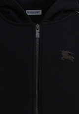 Burberry Kids Boys Check-Trimmed Zip-Up Hoodie Black 8108062_81803
