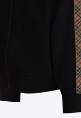 Burberry Kids Boys Check-Trimmed Zip-Up Hoodie Black 8108062_81803