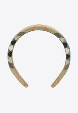 Burberry Kids Girls Vintage Check Headband Beige 8108699_82424
