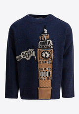 Burberry Kids Boys Big Ben Intarsia Knit Sweater Blue 8109516_d3465079-4ae3-459a-9805-6b00d7102157