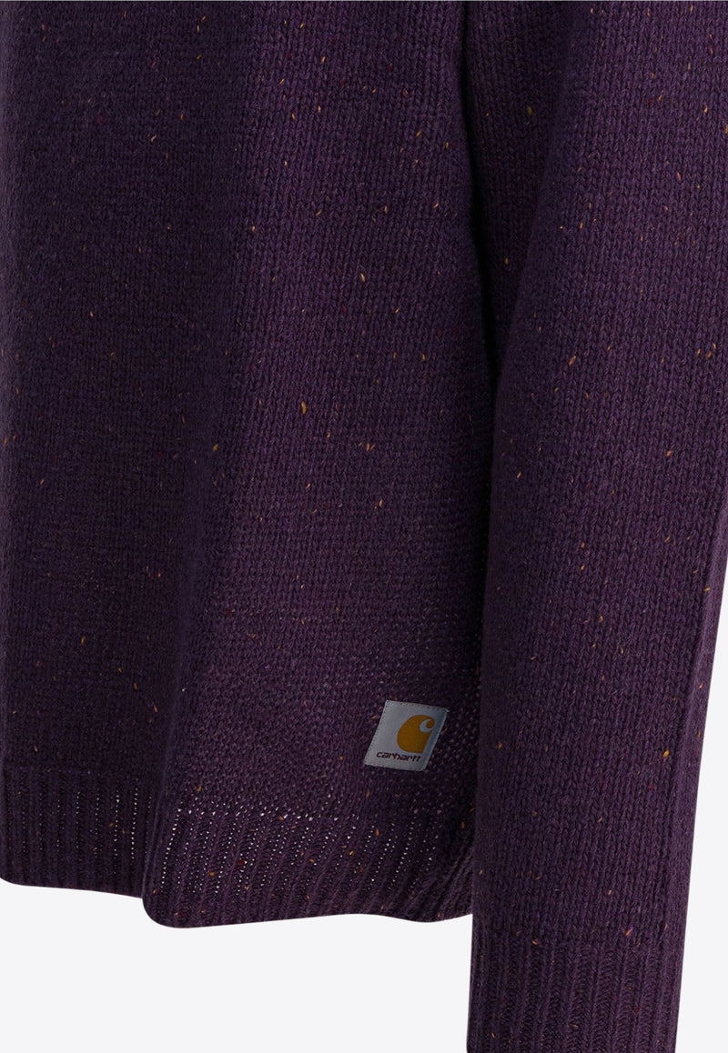Carhartt Wip Anglistic Wool Sweater Purple I0109773ASXX.03_e6bf0f43-4754-4df8-9da1-07afebb581af