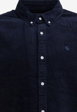 Carhartt Wip Madison Cord Long-Sleeved Corduroy Shirt Navy I0299580FHXX.03_23efa350-9a4c-4a92-a15f-9e0dba3f55b5