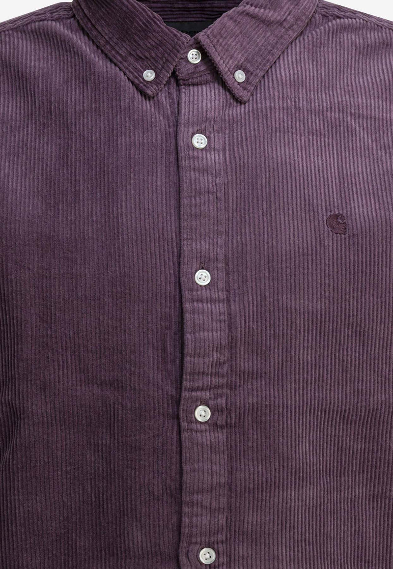 Carhartt Wip Madison Cord Long-Sleeved Corduroy Shirt Purple I02995839PXX.03_8589a37b-5a50-41ef-b26d-f38cf426d563
