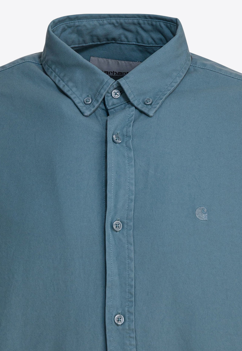 Carhartt Wip Bolton Long-Sleeved Shirt Blue I03023833EXX.03_89476301-7b33-4b9e-bf3a-75643a920c91