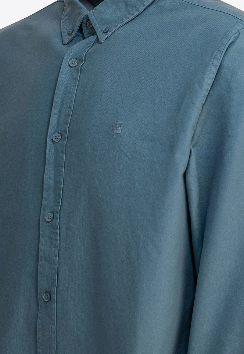 Carhartt Wip Bolton Long-Sleeved Shirt Blue I03023833EXX.03_89476301-7b33-4b9e-bf3a-75643a920c91