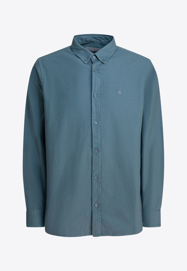 Carhartt Wip Bolton Long-Sleeved Shirt Blue I03023833EXX.03_89476301-7b33-4b9e-bf3a-75643a920c91