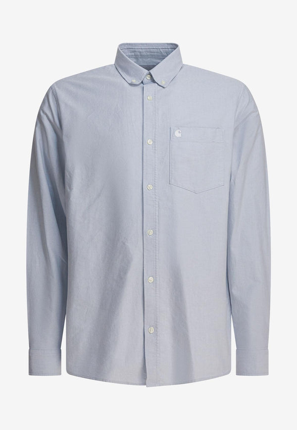 Carhartt Wip C-Logo Buttoned Shirt Light Blue I03079931LXX.03_d31c22ac-007c-4c1d-8cea-5a7e78e80dbc