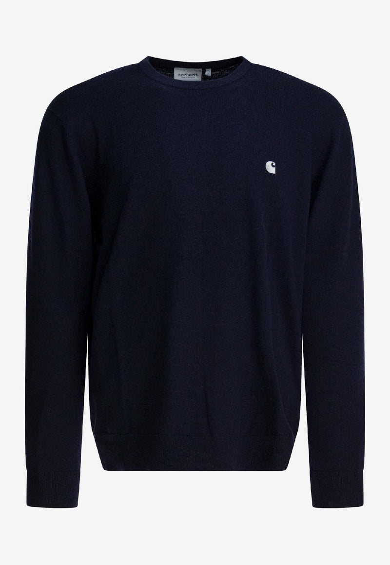 Carhartt Wip Madison Logo Sweater Navy I0308410CO.XX.03_36346f4a-479a-4809-a817-d2ac6adb2be9