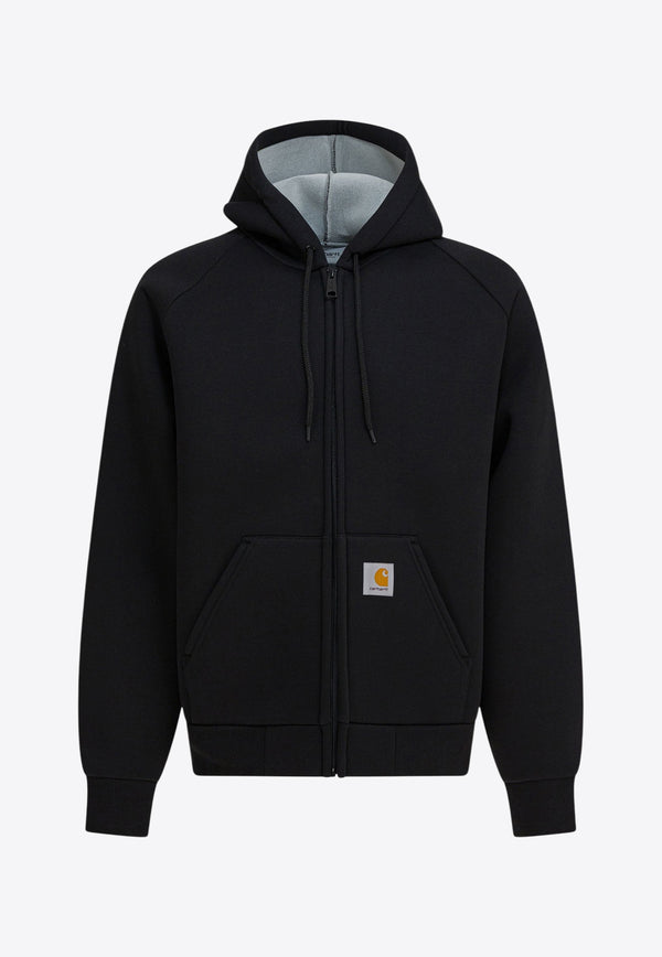 Carhartt Wip Car-Lux Zip-Up Hooded Sweatshirt Black I0329350GLXX.03_99e2b50f-7f9f-47d8-8bb8-af89a45775e4