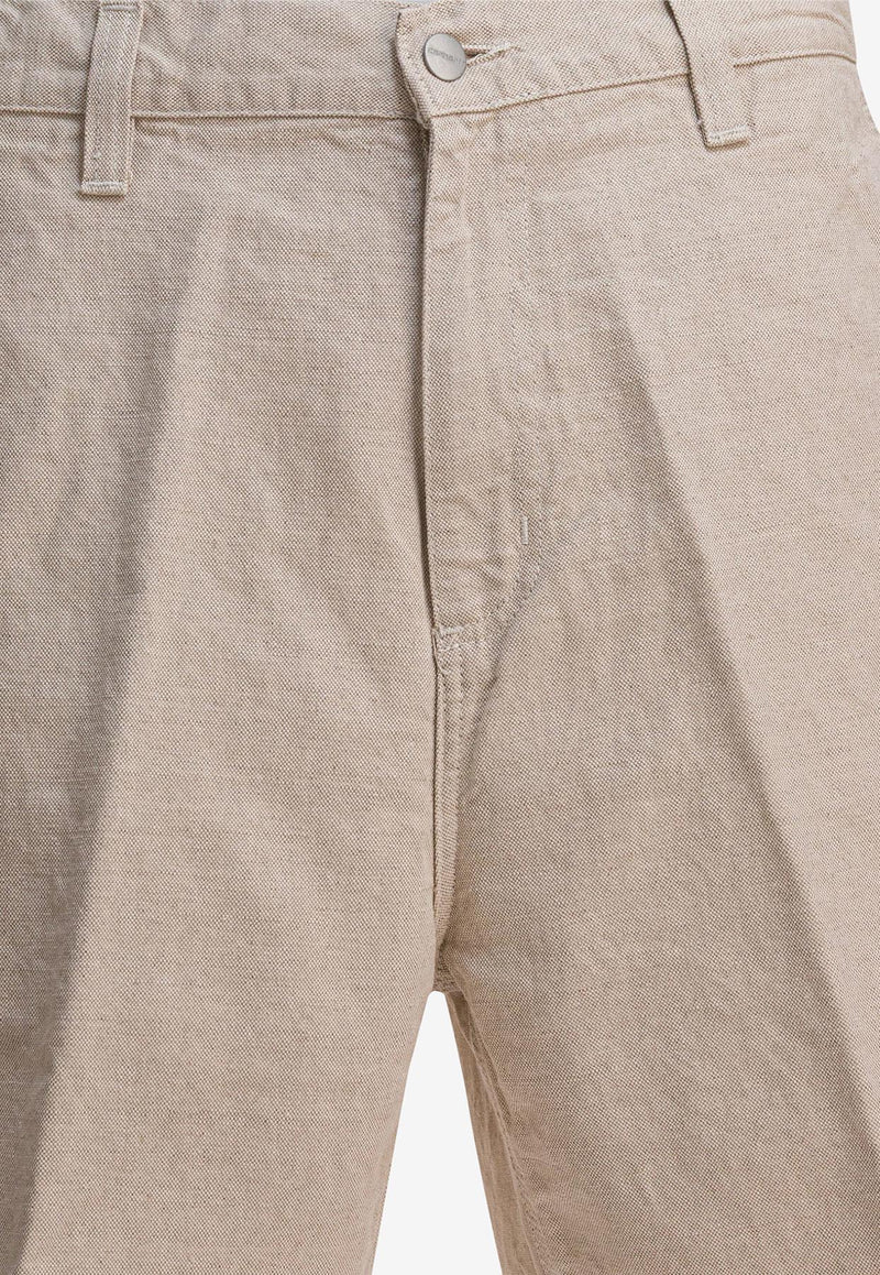 Carhartt Wip Walter Single Knee Shorts Beige I0335830502.03_20daafbf-dd42-4f09-b23f-a6155d0b5aa7