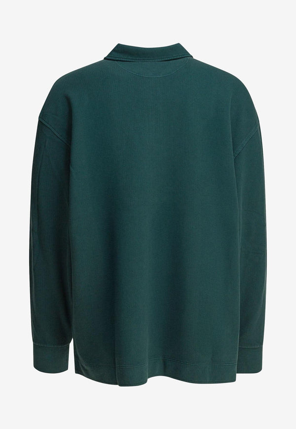 Carhartt Wip Piqué Script Half-Zip Sweatshirt  Green I03518832EGD.03_2246f795-a4aa-49ee-a2fd-d393b0fade3c