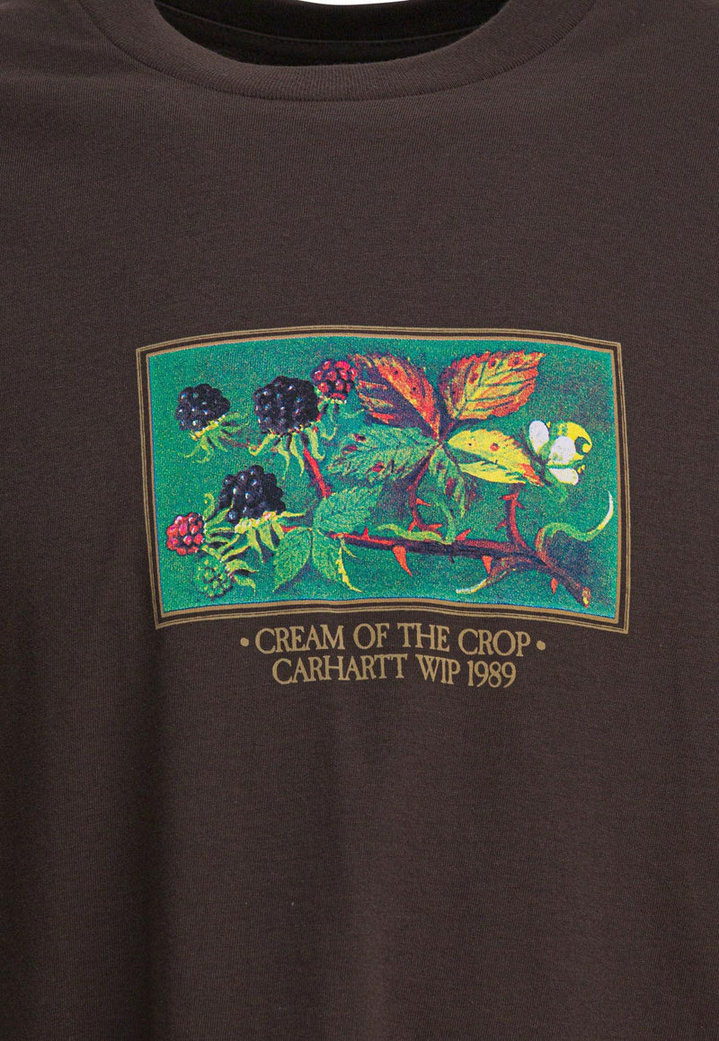 Carhartt Wip Cream of The Crop Printed  T-shirt Brown I0351922ZWXX.03_c34d4c86-439f-4ed6-a080-721b96b786e9