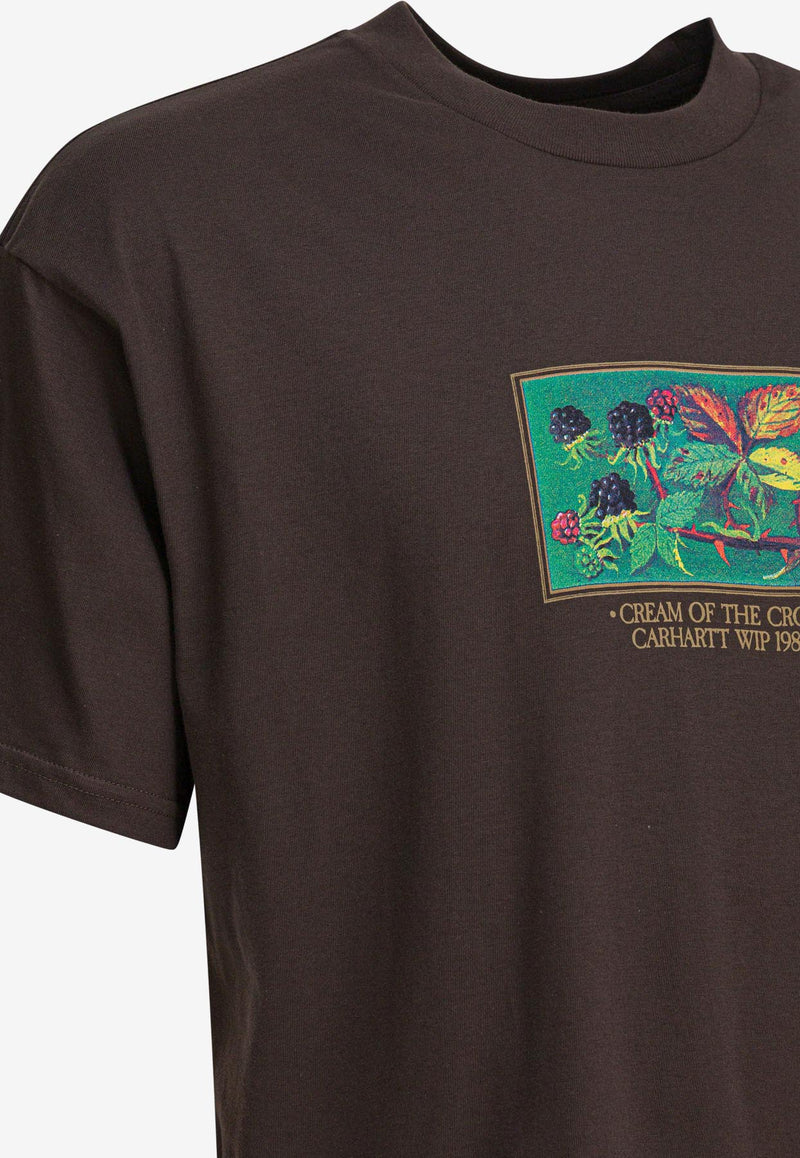 Carhartt Wip Cream of The Crop Printed  T-shirt Brown I0351922ZWXX.03_c34d4c86-439f-4ed6-a080-721b96b786e9