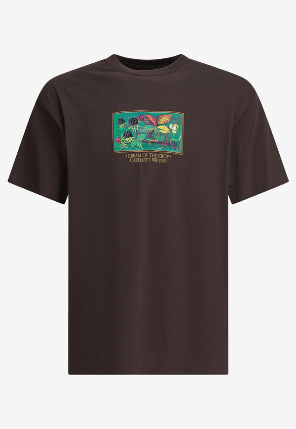 Carhartt Wip Cream of The Crop Printed  T-shirt Brown I0351922ZWXX.03_c34d4c86-439f-4ed6-a080-721b96b786e9