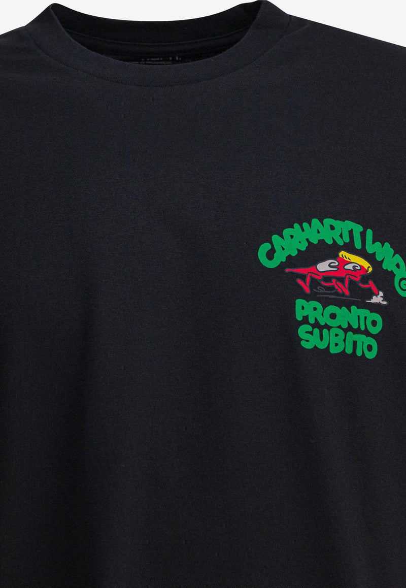 Carhartt Wip Pronto Graphic Print T-shirt Black I03519589XX.03_82563