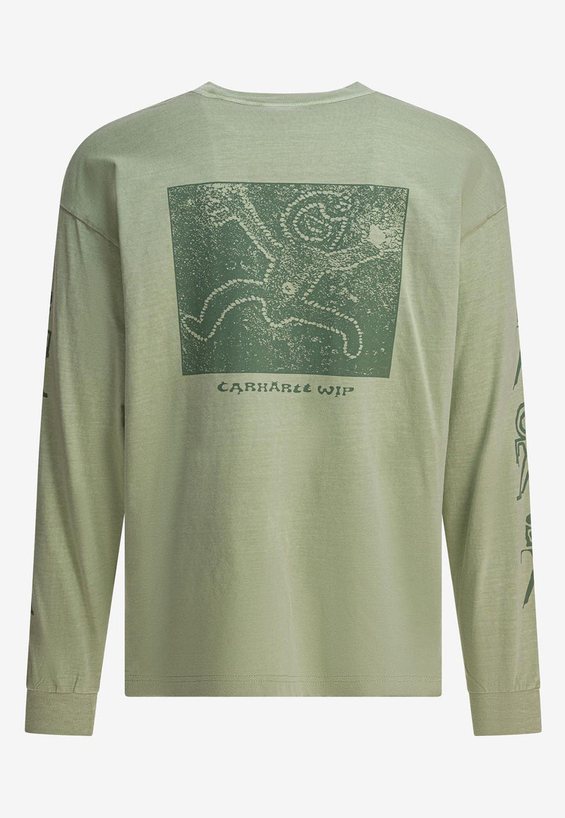 Carhartt Wip Terrestrial Long-Sleeved T-shirt Green I03522734EPG.03_3b6f0dc0-2f3f-40cf-8c05-94999d4ae55e