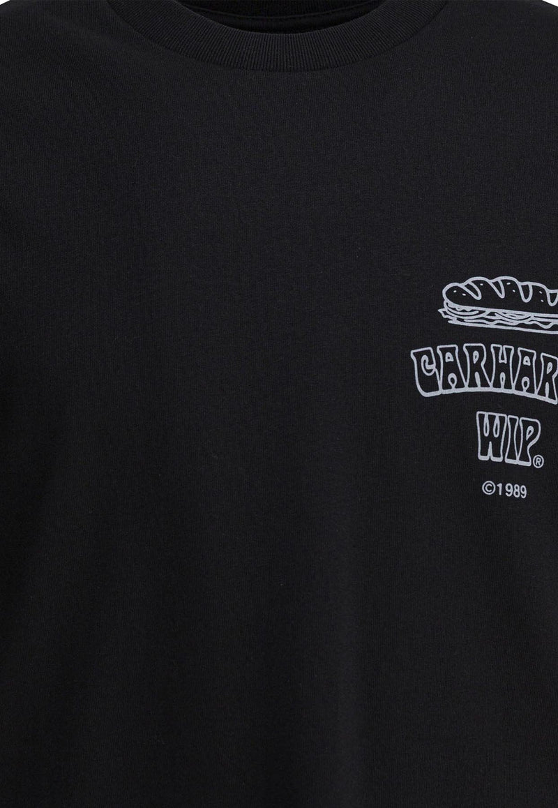 Carhartt Wip Sandwich Printed T-shirt Black I03523089XX.03_82607