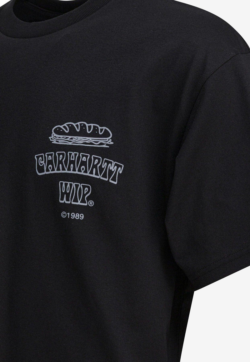 Carhartt Wip Sandwich Printed T-shirt Black I03523089XX.03_82607