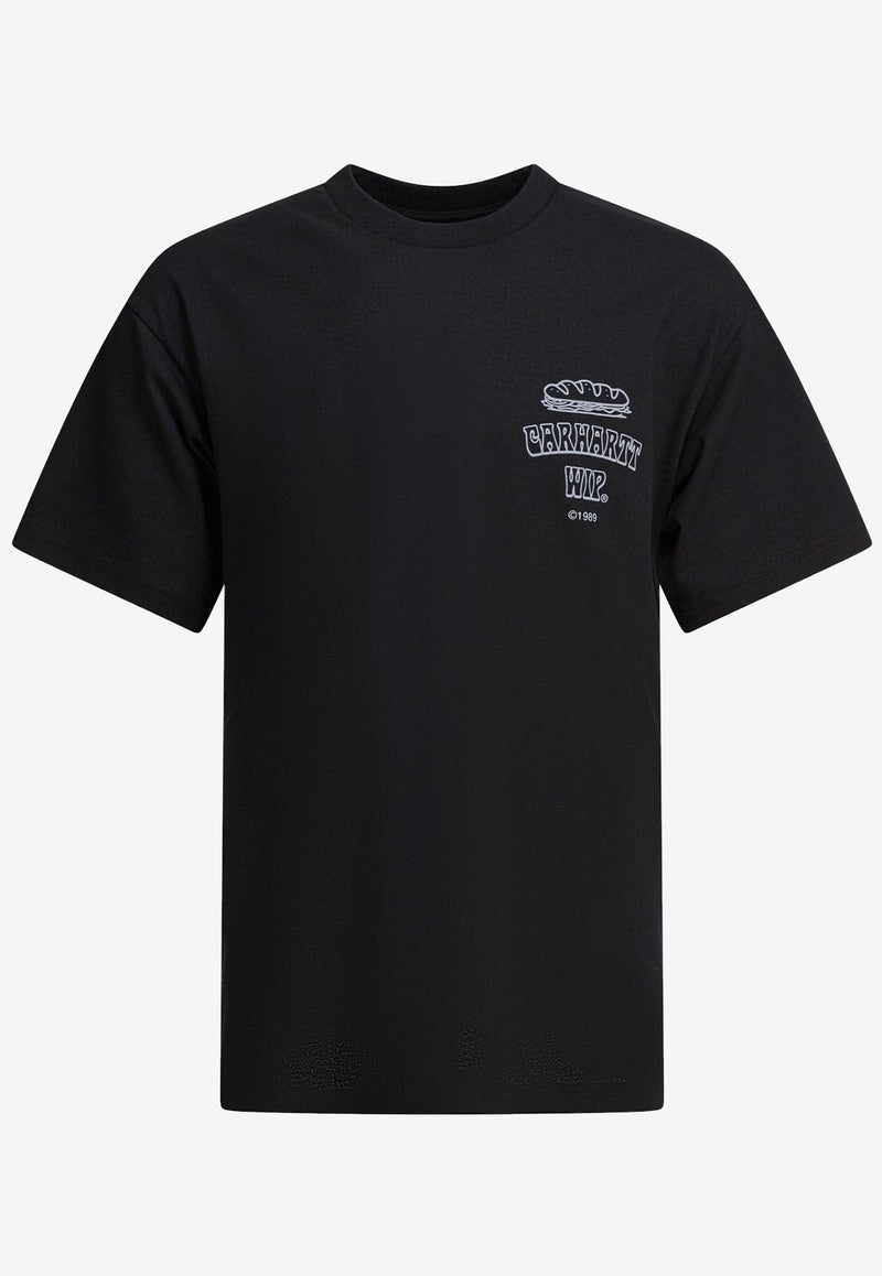 Carhartt Wip Sandwich Printed T-shirt Black I03523089XX.03_82607