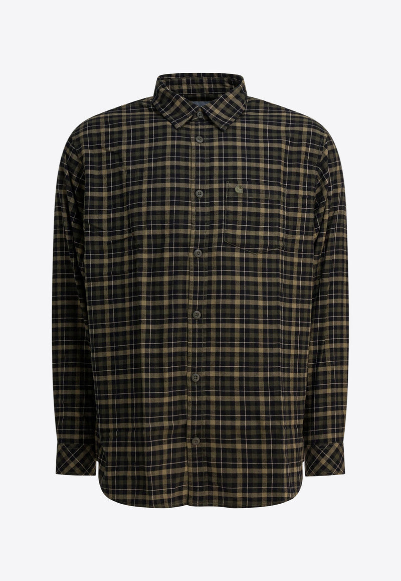 Carhartt Wip Widmark Long-Sleeved Shirt Brown I03532635OXX.03_aca1236f-b1c5-478b-a5bd-65d339ad278e