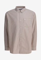 Carhartt Wip Cassel Long-Sleeved Stripe Shirt Beige I03532735EXX.03_3ba37836-e86f-4d63-823c-be9907d933c5