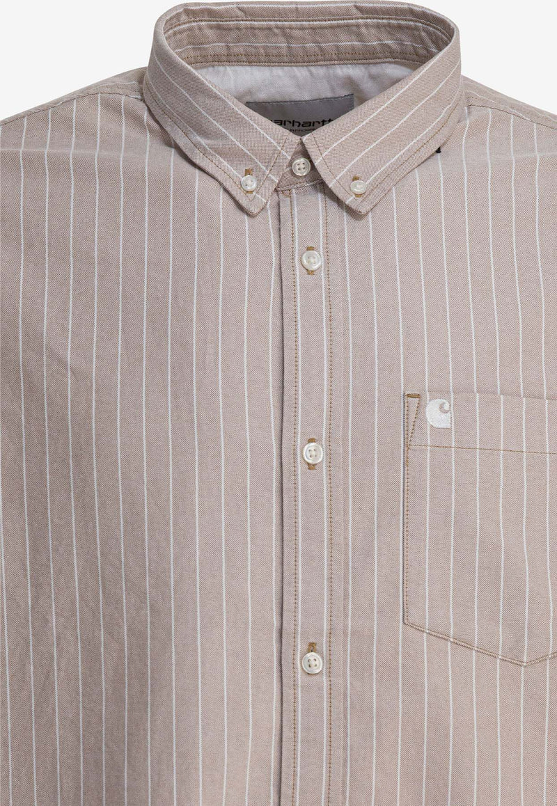 Carhartt Wip Cassel Long-Sleeved Stripe Shirt Beige I03532735EXX.03_3ba37836-e86f-4d63-823c-be9907d933c5