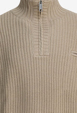 Carhartt Wip Detroit Half-Zip Wool-Blend Sweater Beige I0353982LPXX.03_7873f94e-3444-440b-9489-5b1b411895f8
