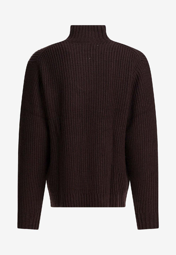 Carhartt Wip Detroit Half-Zip Wool-Blend Sweater Brown I03539833HXX.03_f4721d6f-de7c-4304-b7dc-2dc9fb9f2bfb