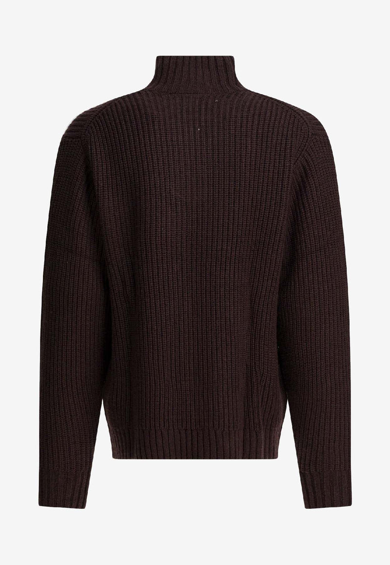 Carhartt Wip Detroit Half-Zip Wool-Blend Sweater Brown I03539833HXX.03_f4721d6f-de7c-4304-b7dc-2dc9fb9f2bfb