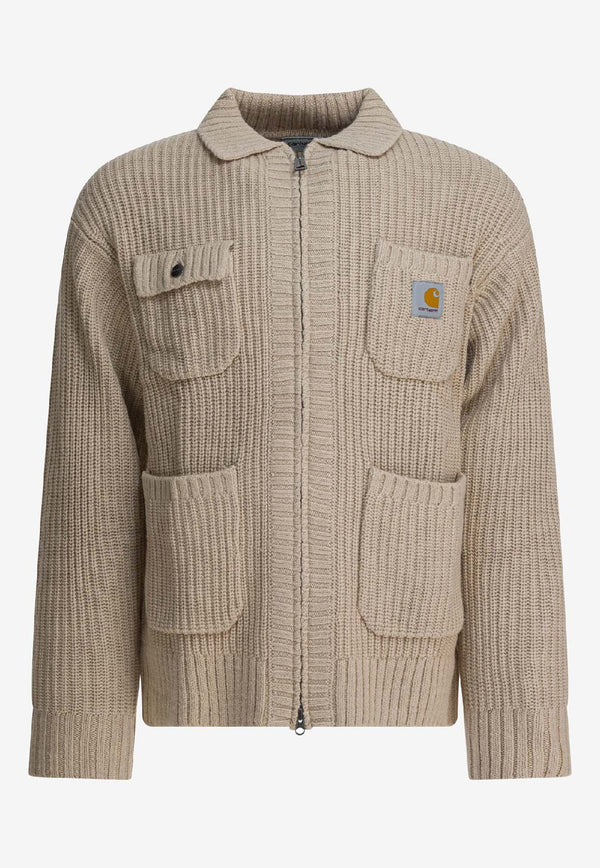Carhartt Wip Chore Wool-Blend Knit Cardigan Beige I0353992LP.XX.03_d3d6f6a6-fe37-4273-a456-7752556996ad