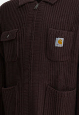 Carhartt Wip Chore Wool-Blend Knit Cardigan Brown I03539933HXX.03_489494e4-5e9f-4005-93d1-805ea632f863