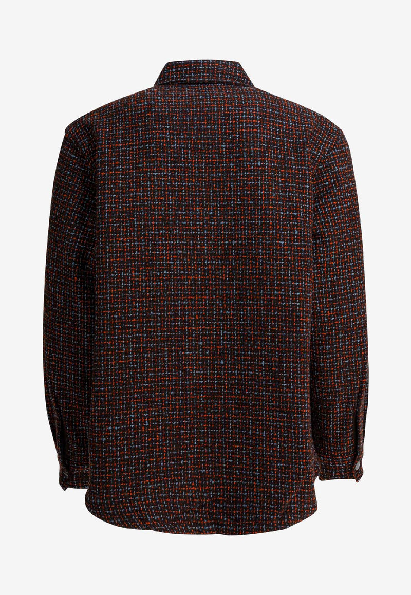 Carhartt Wip Bellamy Zip-Up Tweed Overshirt Brown I03542234SXX.03_a12b1859-277d-44f5-a477-d4f3c7a3f96c