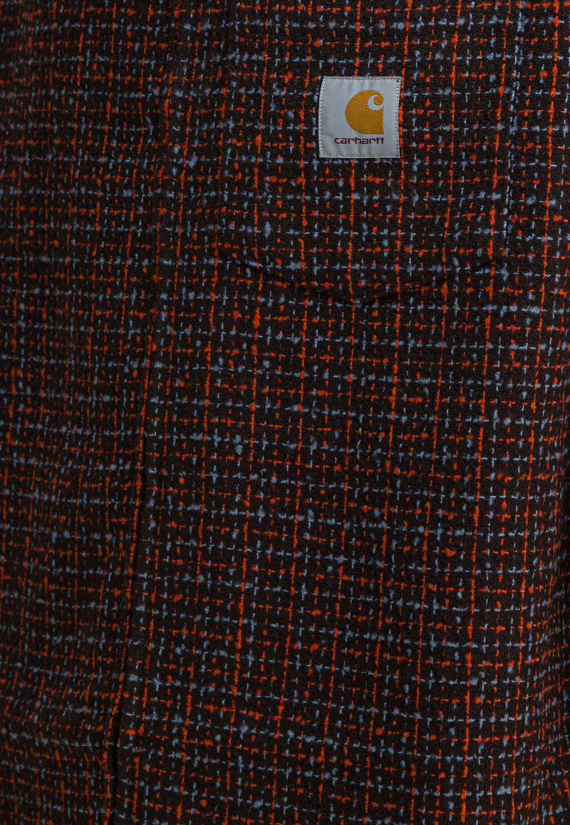 Carhartt Wip Bellamy Zip-Up Tweed Overshirt Brown I03542234SXX.03_a12b1859-277d-44f5-a477-d4f3c7a3f96c