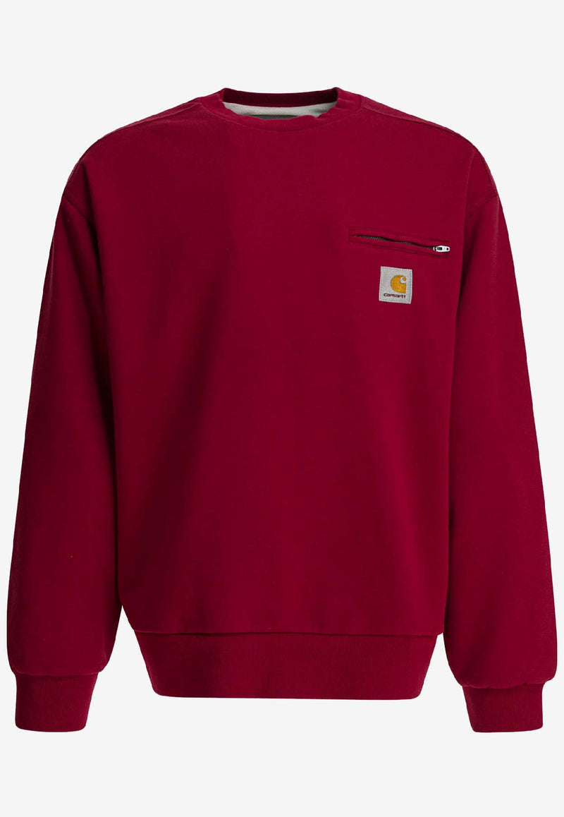 Carhartt Wip Detroit Crewneck Sweatshirt Red I035547H806.03_b4f857ed-9816-4a76-9bba-3d66e7066172