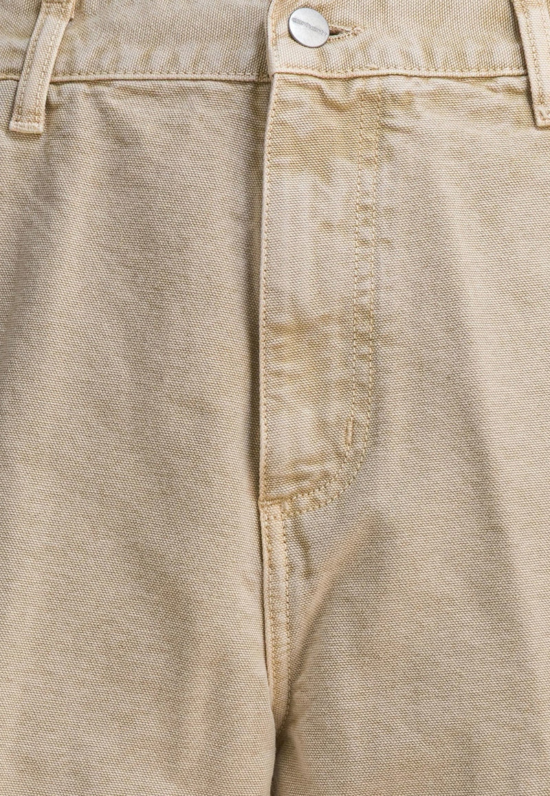 Carhartt Wip Single Knee Bermuda Shorts Beige I03555807E5F.00_d64ca646-3297-432b-bbe0-1fe9096b37e9