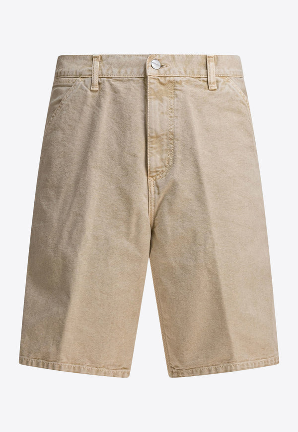Carhartt Wip Single Knee Bermuda Shorts Beige I03555807E5F.00_d64ca646-3297-432b-bbe0-1fe9096b37e9
