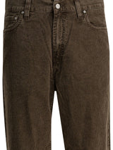 Carhartt Wip Aaron Straight-Leg Velvet Pants Brown I0356892ZW0F.00_2ed1f23c-98e3-48c5-9f27-d4a2b1a564ab