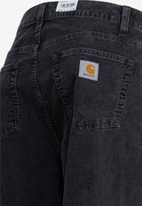 Carhartt Wip Aaron Straight-Leg Velvet Pants Black I035689890F.00_0fce046f-520f-4285-aa49-2a4625f1ed25
