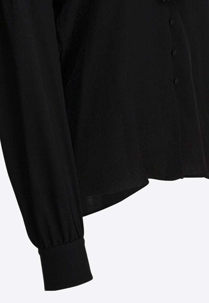 Chloé Lace-Trim Long-Sleeved Blouse Black CH25WHT15332001_feee84b6-e2b6-4360-9e91-7396c1c0718f