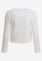 Chloé Openwork Knit Cropped Sweater White CH25WMP08590107_b64f5275-ec0c-4be6-a043-88d3f2b26603