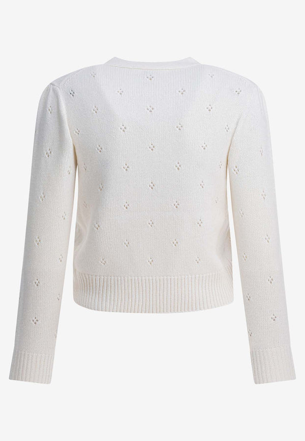 Chloé Openwork Knit Cropped Sweater White CH25WMP08590107_b64f5275-ec0c-4be6-a043-88d3f2b26603