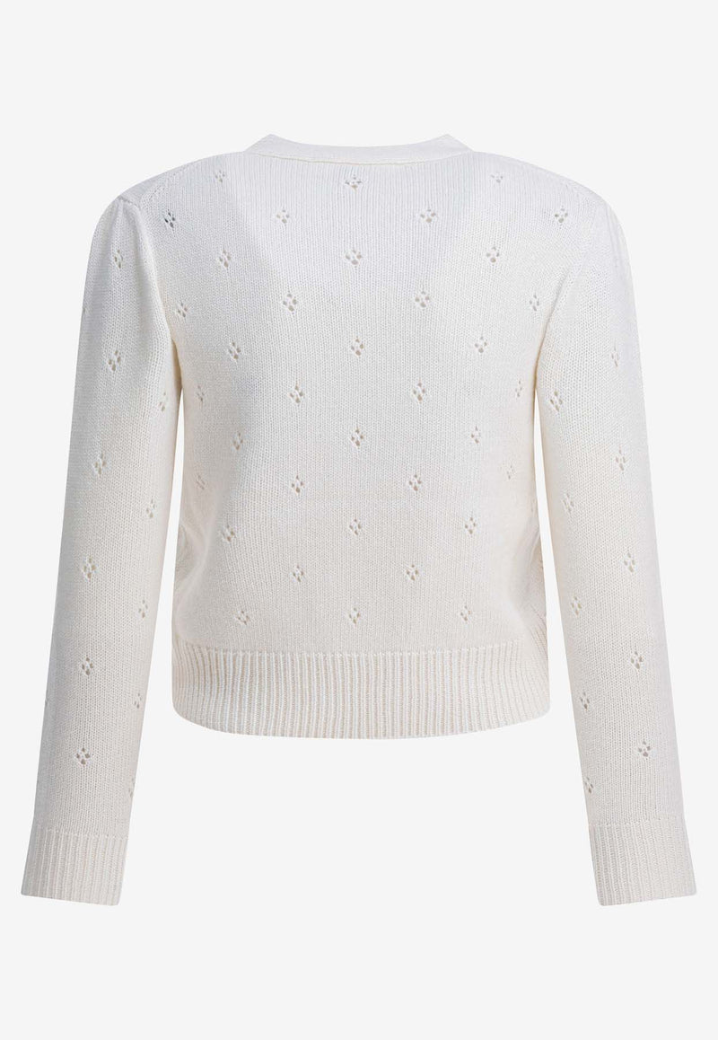 Chloé Openwork Knit Cropped Sweater White CH25WMP08590107_b64f5275-ec0c-4be6-a043-88d3f2b26603