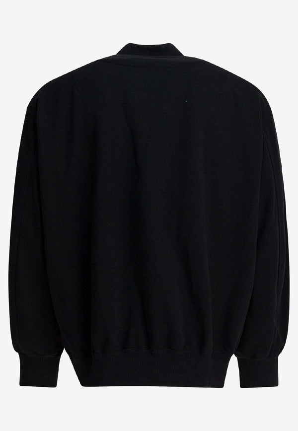 Comme Des Garçons Homme Plus V-neck Cardigan with Sleeve-Pocket Black HP-T007-W251 BLACK_b887b26b-53d6-4f93-9af2-abc135c55a62