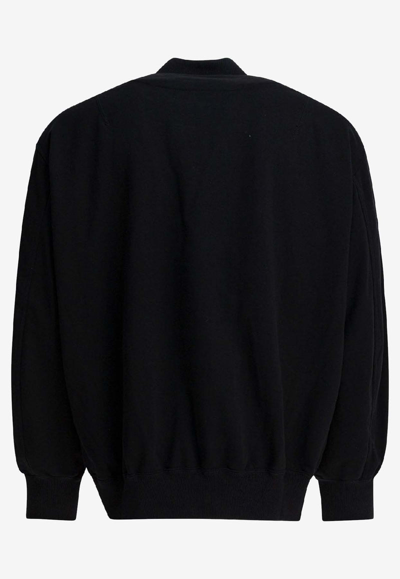 Comme Des Garçons Homme Plus V-neck Cardigan with Sleeve-Pocket Black HP-T007-W251 BLACK_b887b26b-53d6-4f93-9af2-abc135c55a62