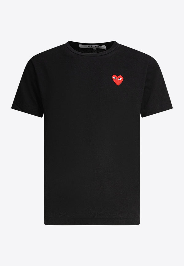 Comme Des Garçons Play Heart Logo Print T-shirt Black AX-T108-0511 BLACK_9c87c5d6-cca9-45ee-909b-81f5fbfeb694