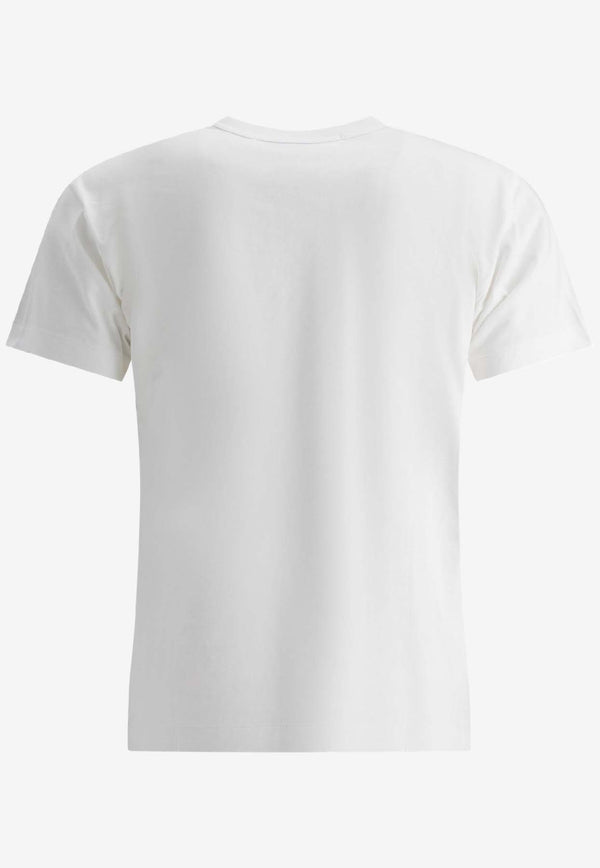 Comme Des Garçons Play Heart Logo Patch T-shirt White AX-T108-0512 WHITE_37fbef0f-834e-48a4-bb01-ca118ceadaaf